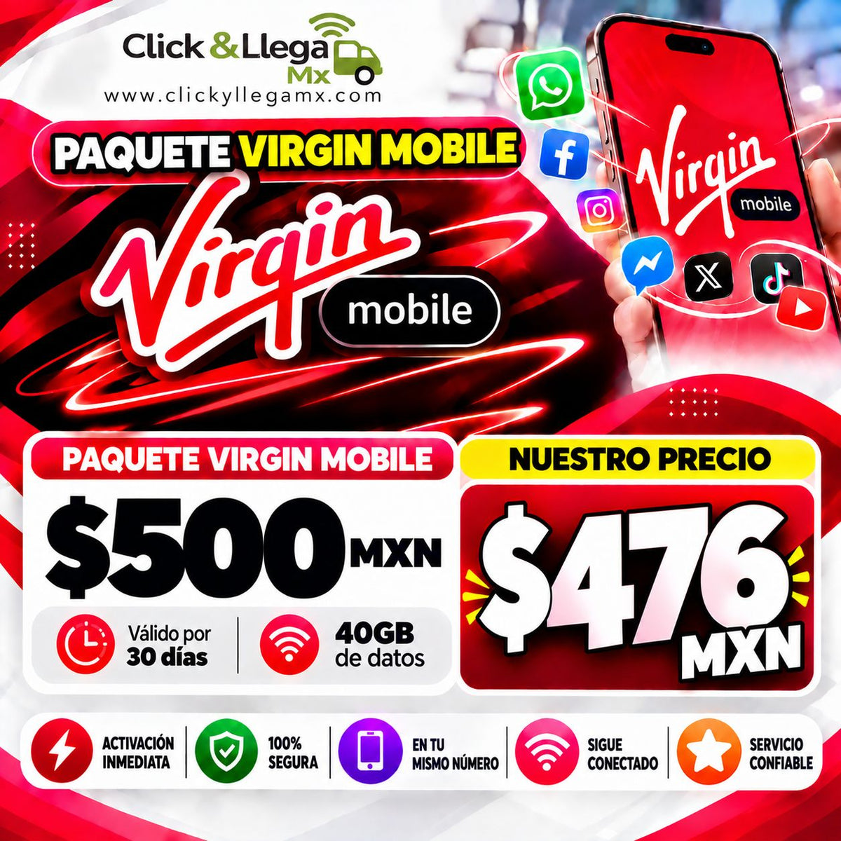 Recargas Virgin Mobile