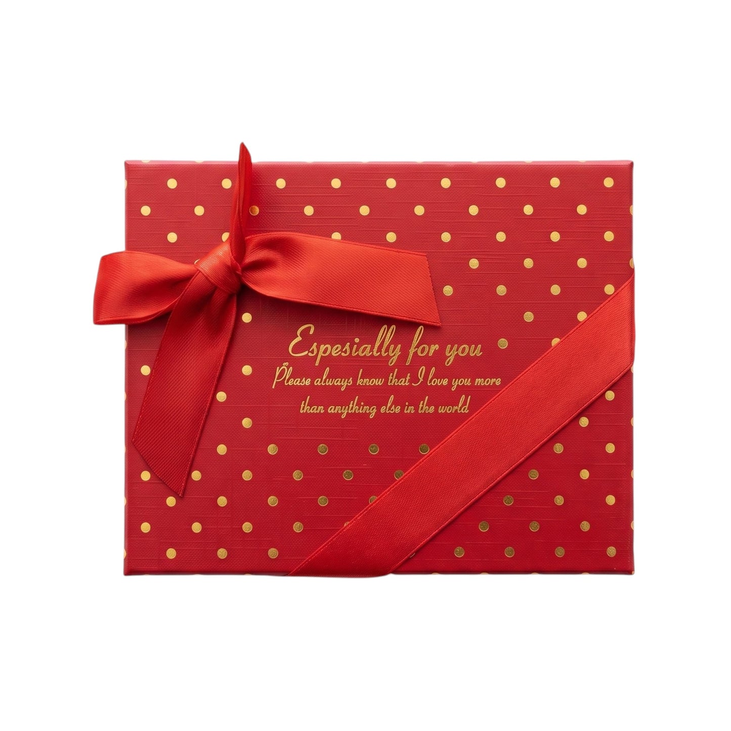Caja de Regalo con Rosas y Osito de Peluche "Te Amo"