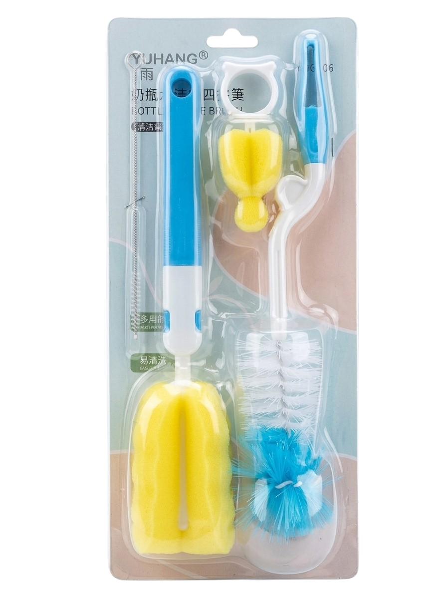 Kit de Limpieza para Biberones y Vasos Entrenadores (Set 4 en 1)