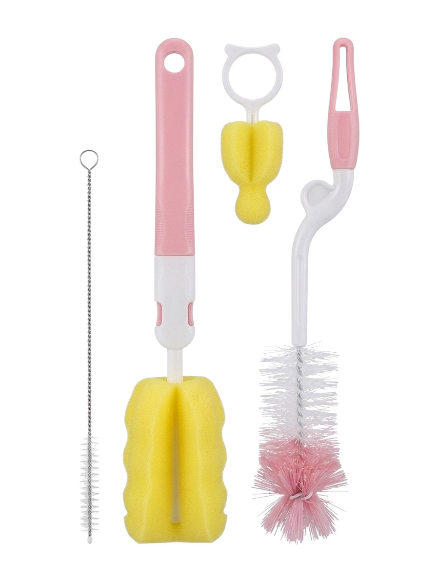 Kit de Limpieza para Biberones y Vasos Entrenadores (Set 4 en 1)