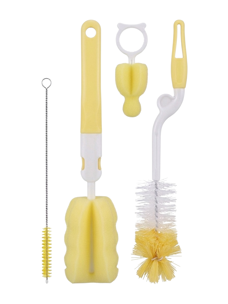 Kit de Limpieza para Biberones y Vasos Entrenadores (Set 4 en 1)