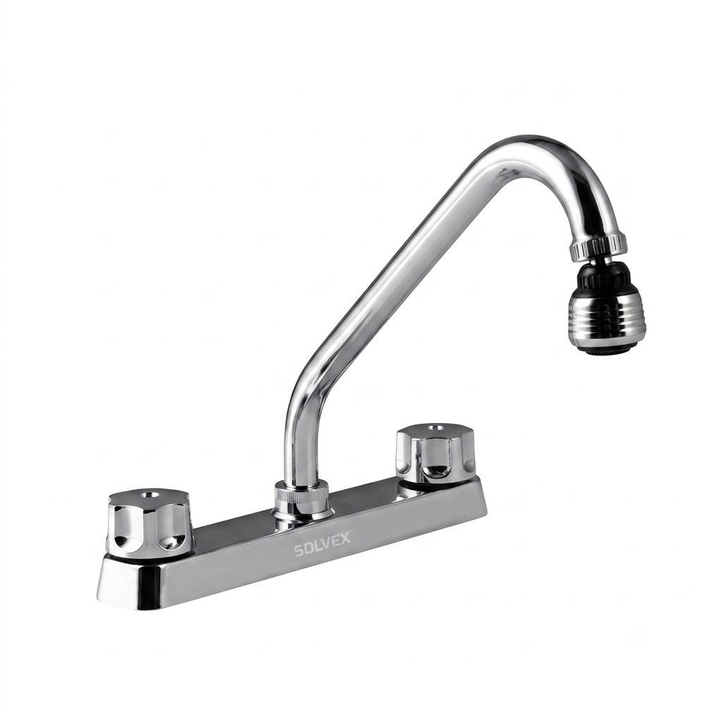 Llave Mezcladora Para Fregadero 8" Solvex ¡Nueva!
