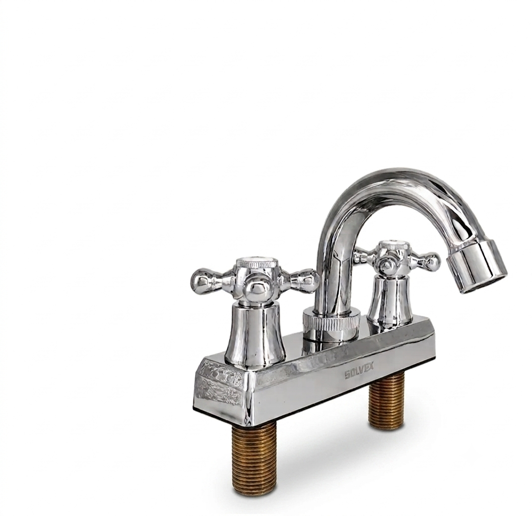 Mezcladora para Lavabo 4" SOLVEX (Cromo) – ¡Nueva!