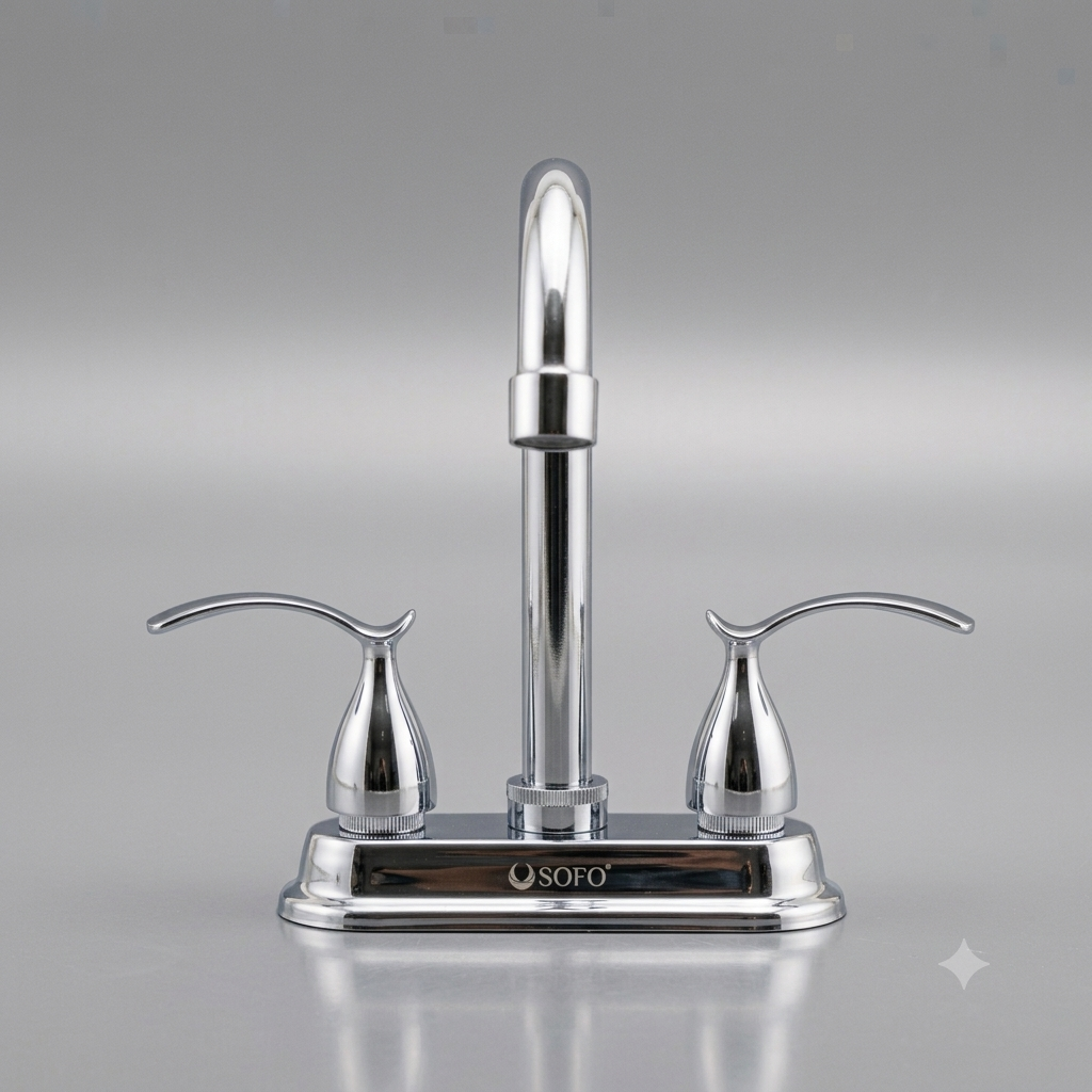 Mezcladora Para Lavabo 4" SOFO (Nueva en Caja)