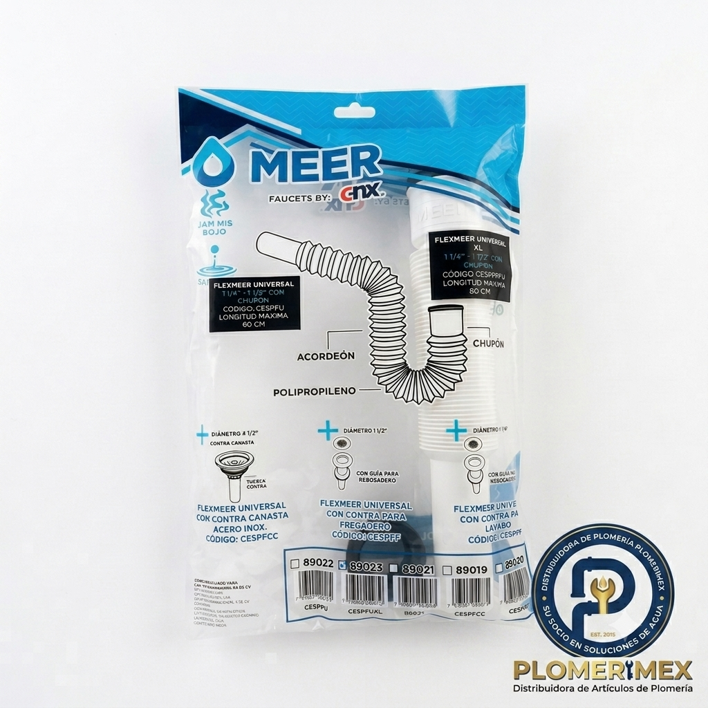 Trampa Flexible Universal 60cm para Lavabo o Fregadero