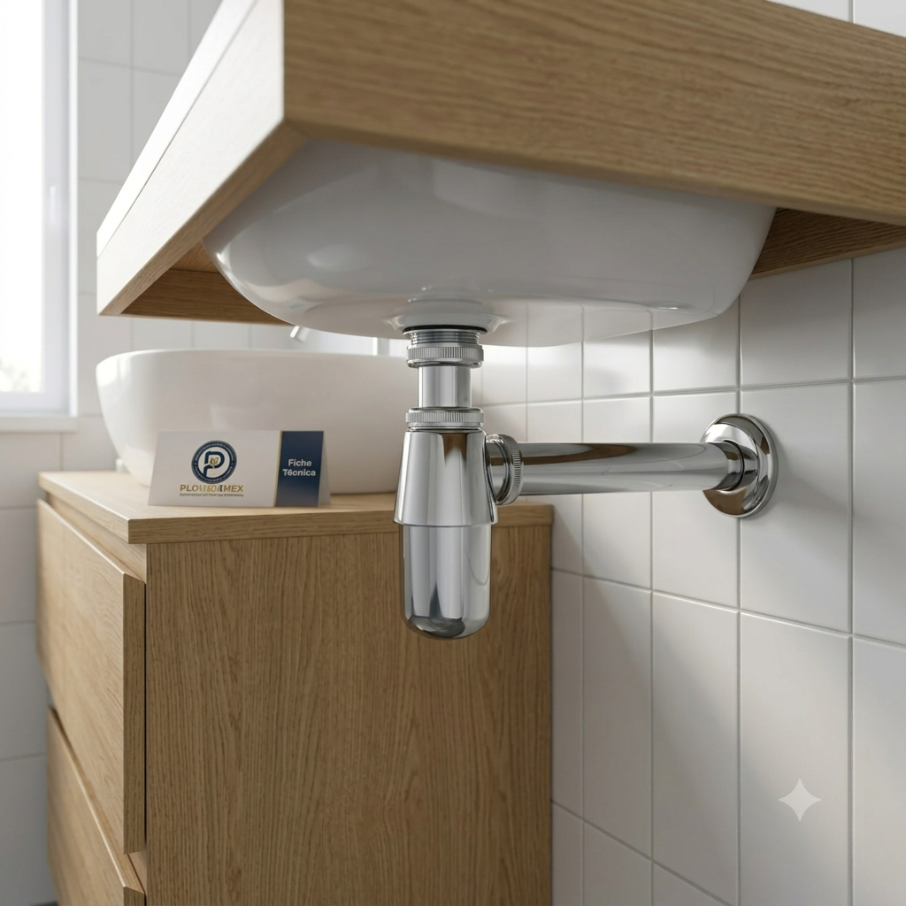 Céspol de Latón Cromado Premium para Lavabo (Nuevo)