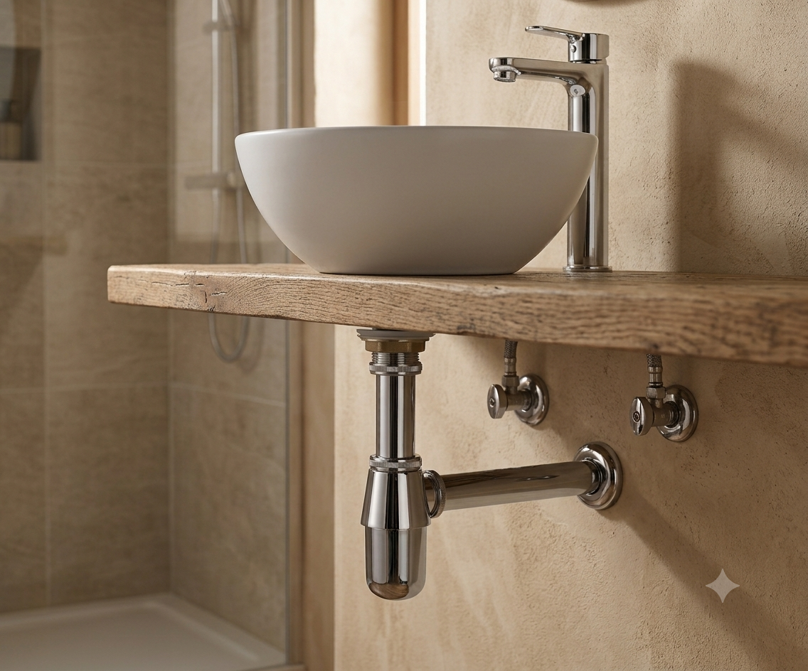 Céspol Metálico De Bote Para Lavabo Y Ovalín (Nuevo)