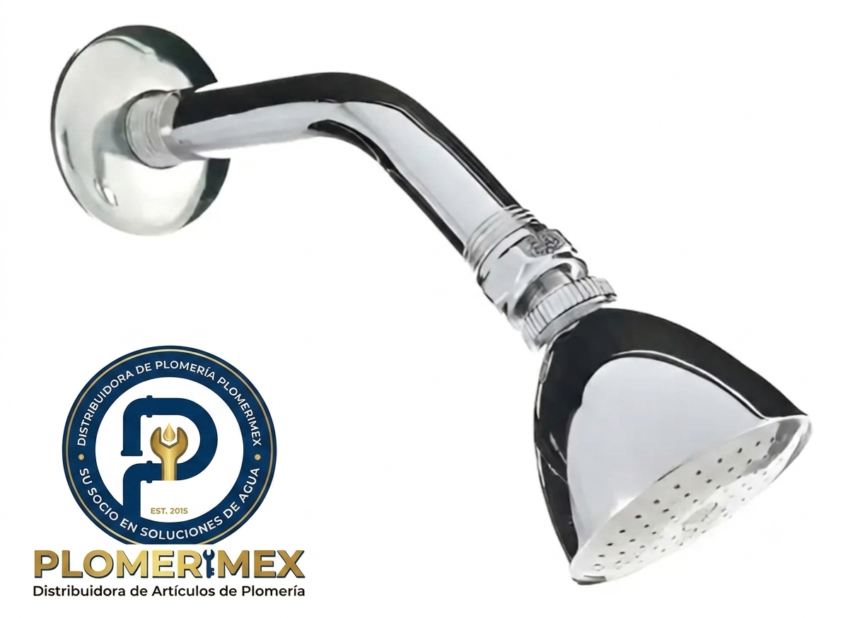 Regadera Redonda de Acero Inoxidable 2 ½" (NUEVA)