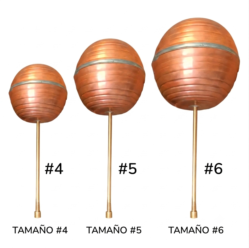 Flotador Cobrizado 4" 5" 6" para WC , Tinaco y Cisterna– Nuevo y Resistente