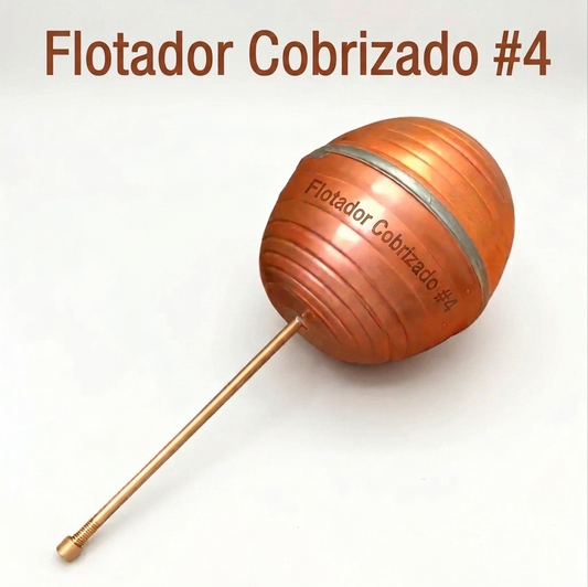 Flotador Cobrizado 4" 5" 6" para WC , Tinaco y Cisterna– Nuevo y Resistente
