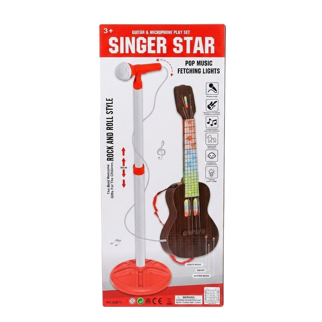 Set de Guitarra y Micrófono Singer Star