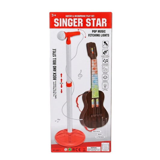 Set de Guitarra y Micrófono Singer Star