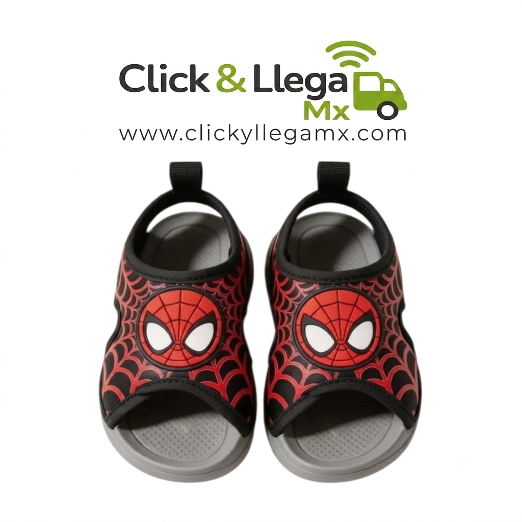 Sandalias de Spider-Man para Niño - ¡Súper Cómodas y Seguras!