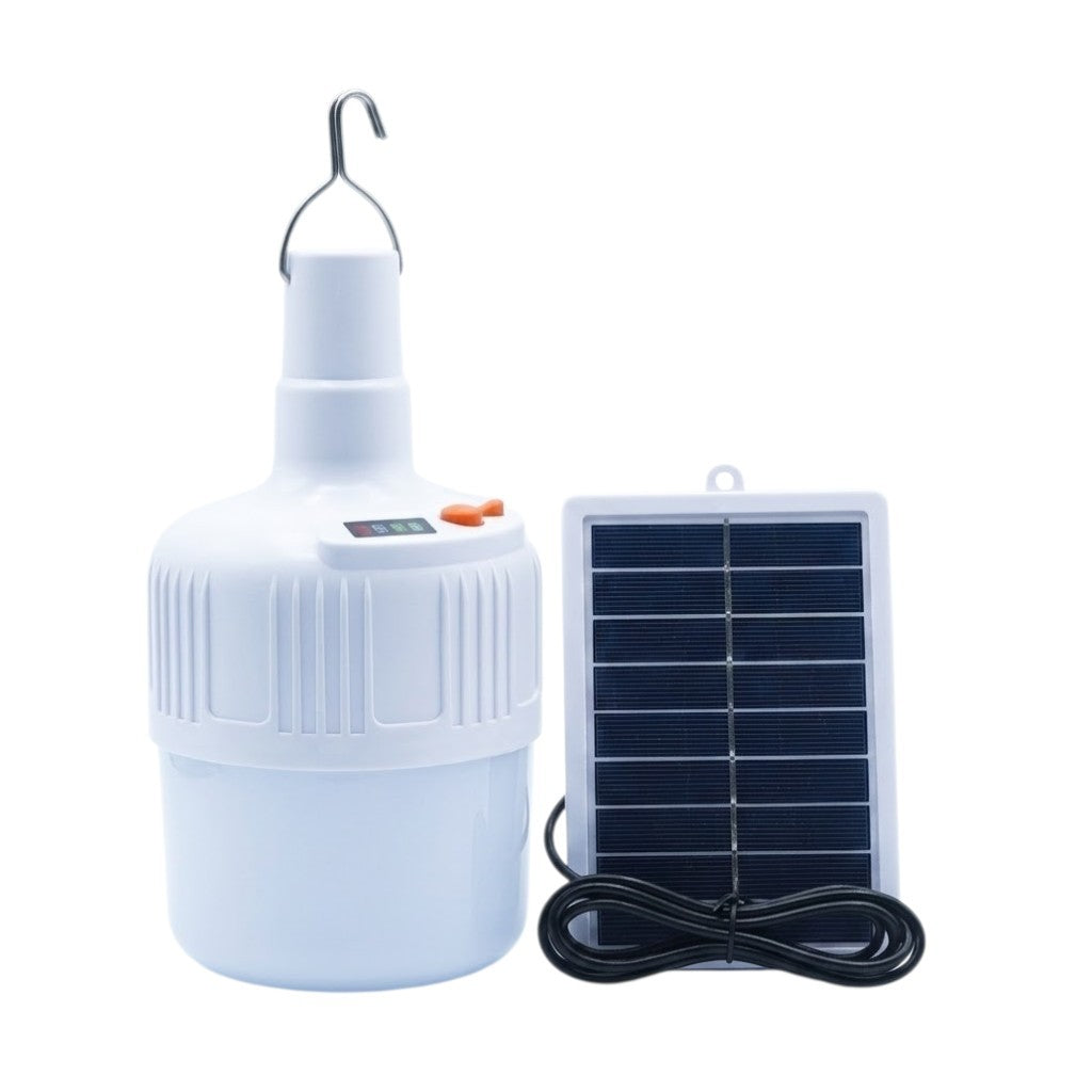 Foco LED Recargable Solar Portátil con Gancho (Modelo HL-LAM5309)