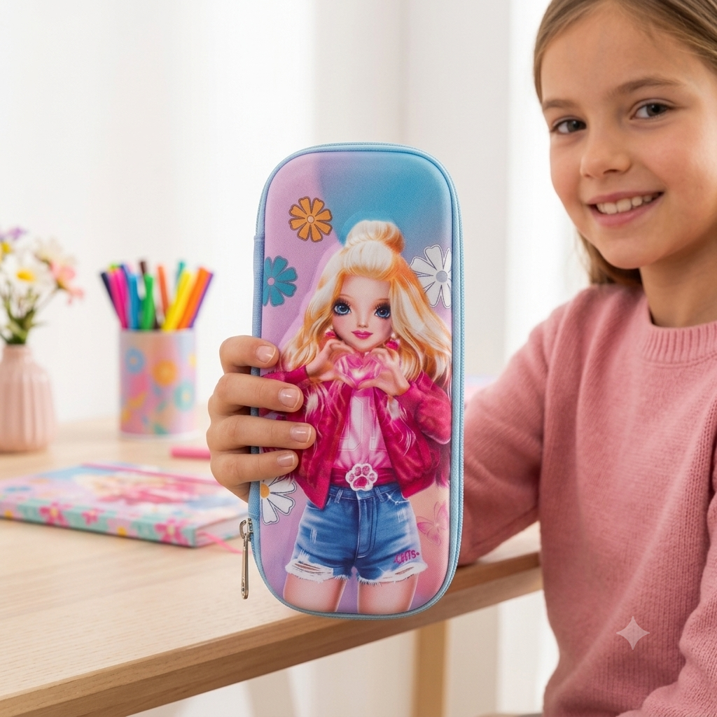 Estuches Lapiceras Escolares 3D con Cierre para Niños y Niñas - Diseños Divertidos