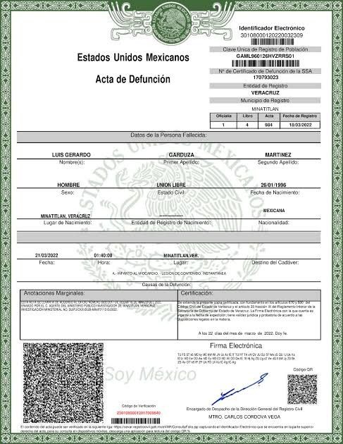 Actas de Nacimiento, Matrimonio, Divorcio, Defunción Originales, Verificables
