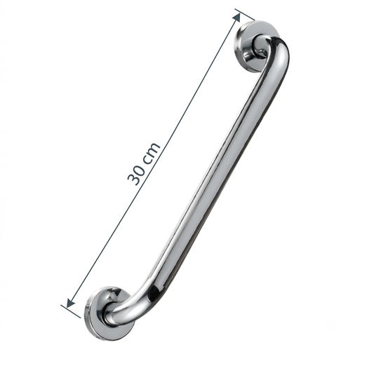 Barra de Seguridad para Baño Acero Inoxidable (30 cm) - Soporta 150 kg