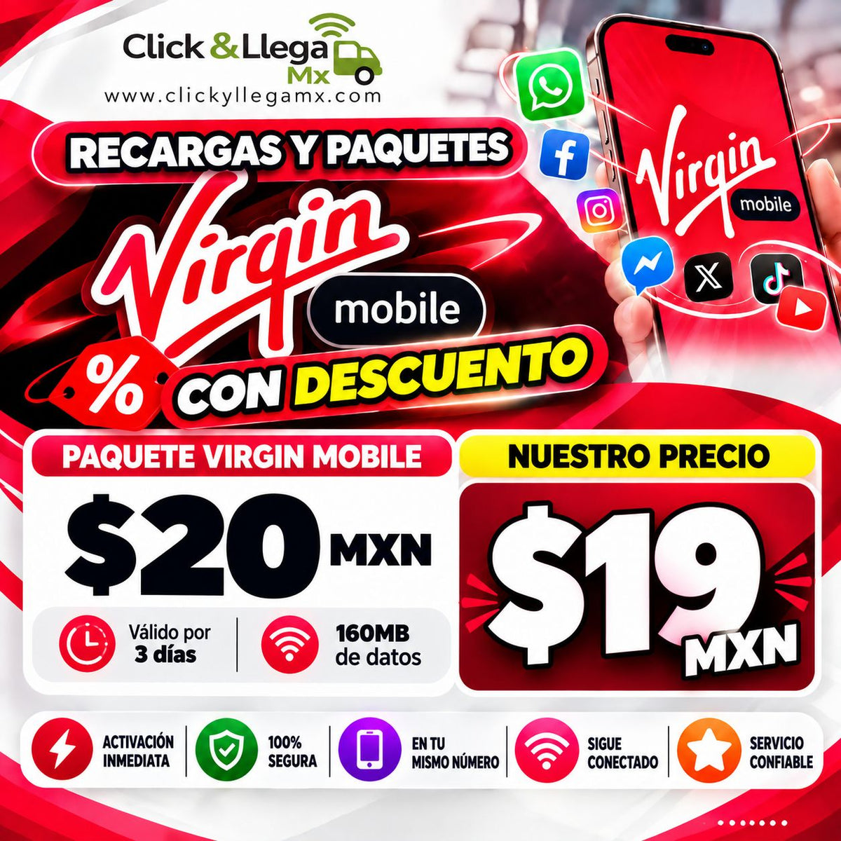 Recargas Virgin Mobile