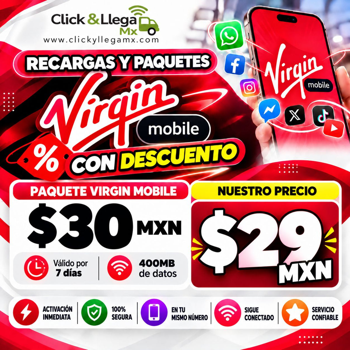 Recargas Virgin Mobile