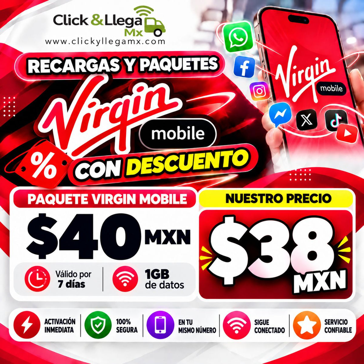Recargas Virgin Mobile
