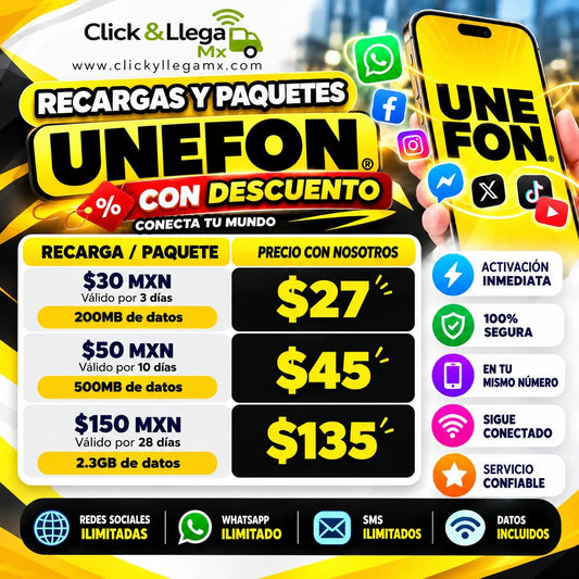 Recargas UNEFON