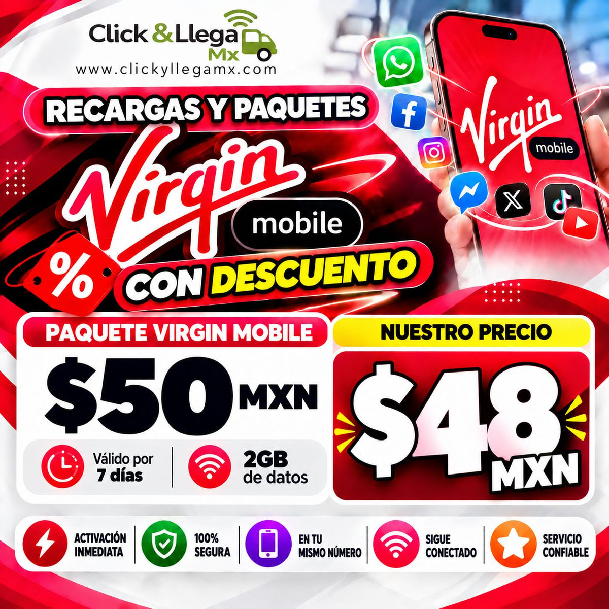 Recargas Virgin Mobile