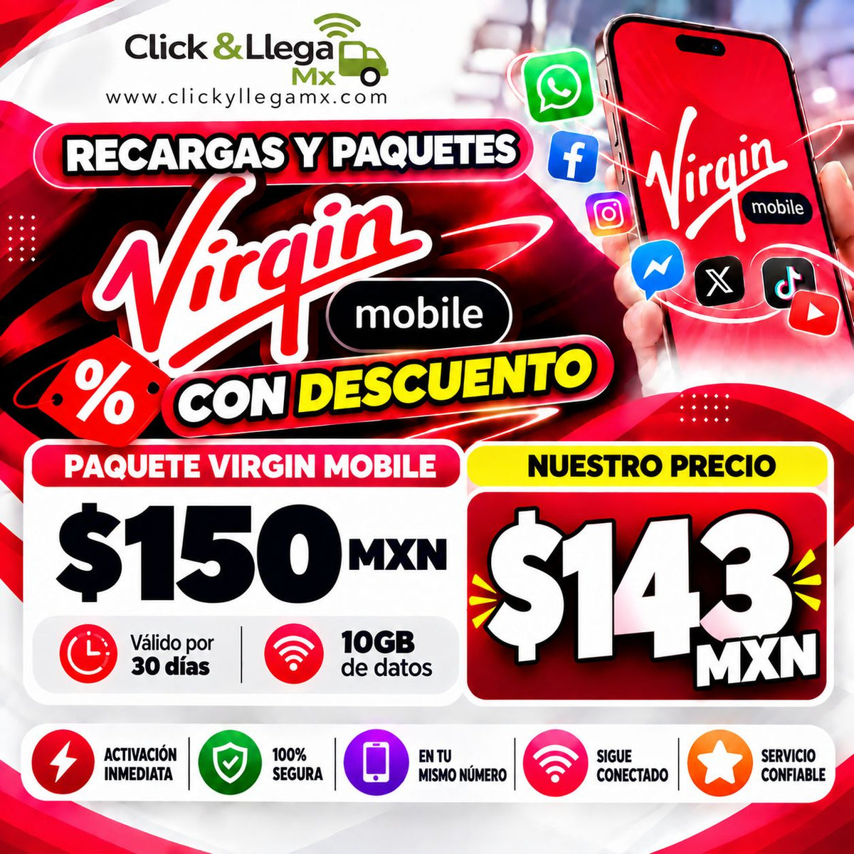 Recargas Virgin Mobile
