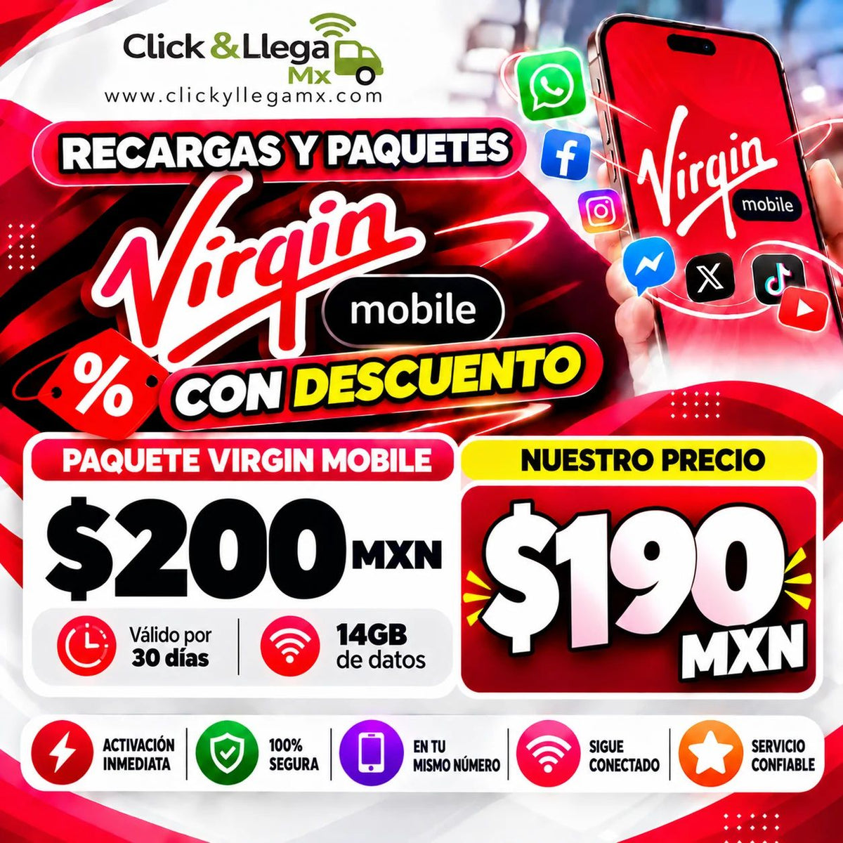 Recargas Virgin Mobile