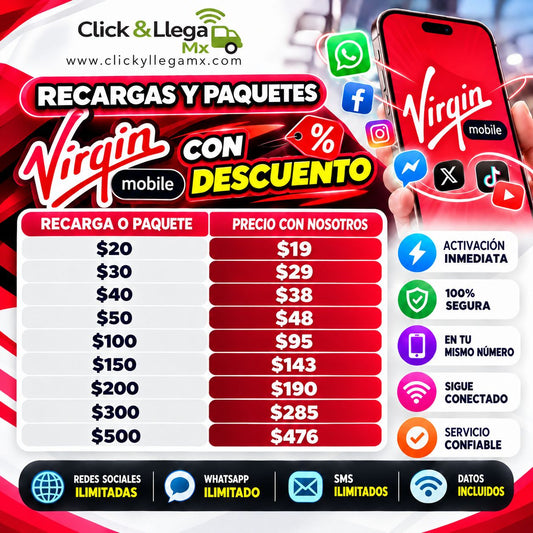 Recargas Virgin Mobile
