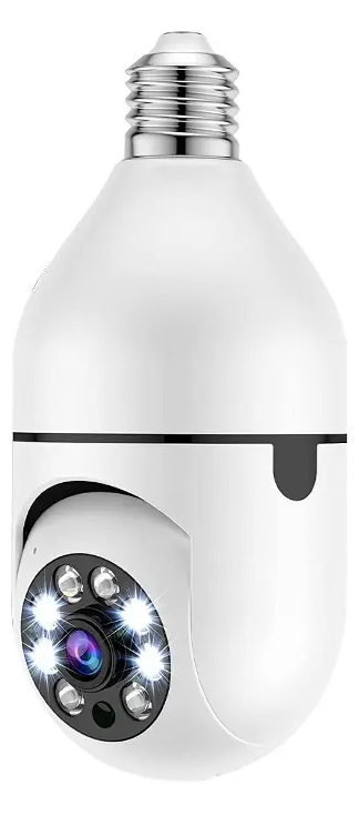 Cámara de Seguridad WiFi Tipo Foco E27 HD 1080P – Visión Nocturna, Audio Bidireccional y Visión 360°