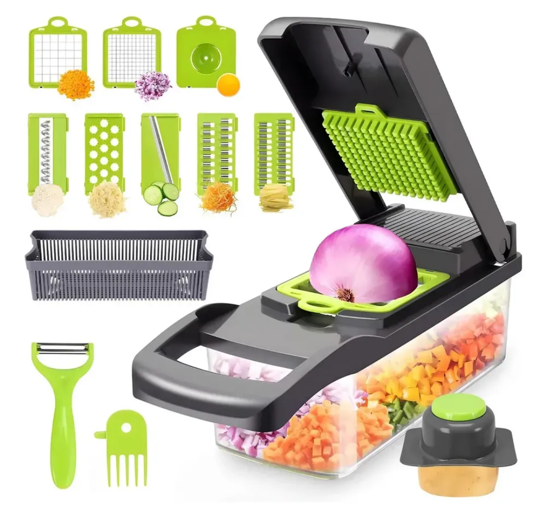 Cortador y Picador de Verduras Multifuncional 11 en 1