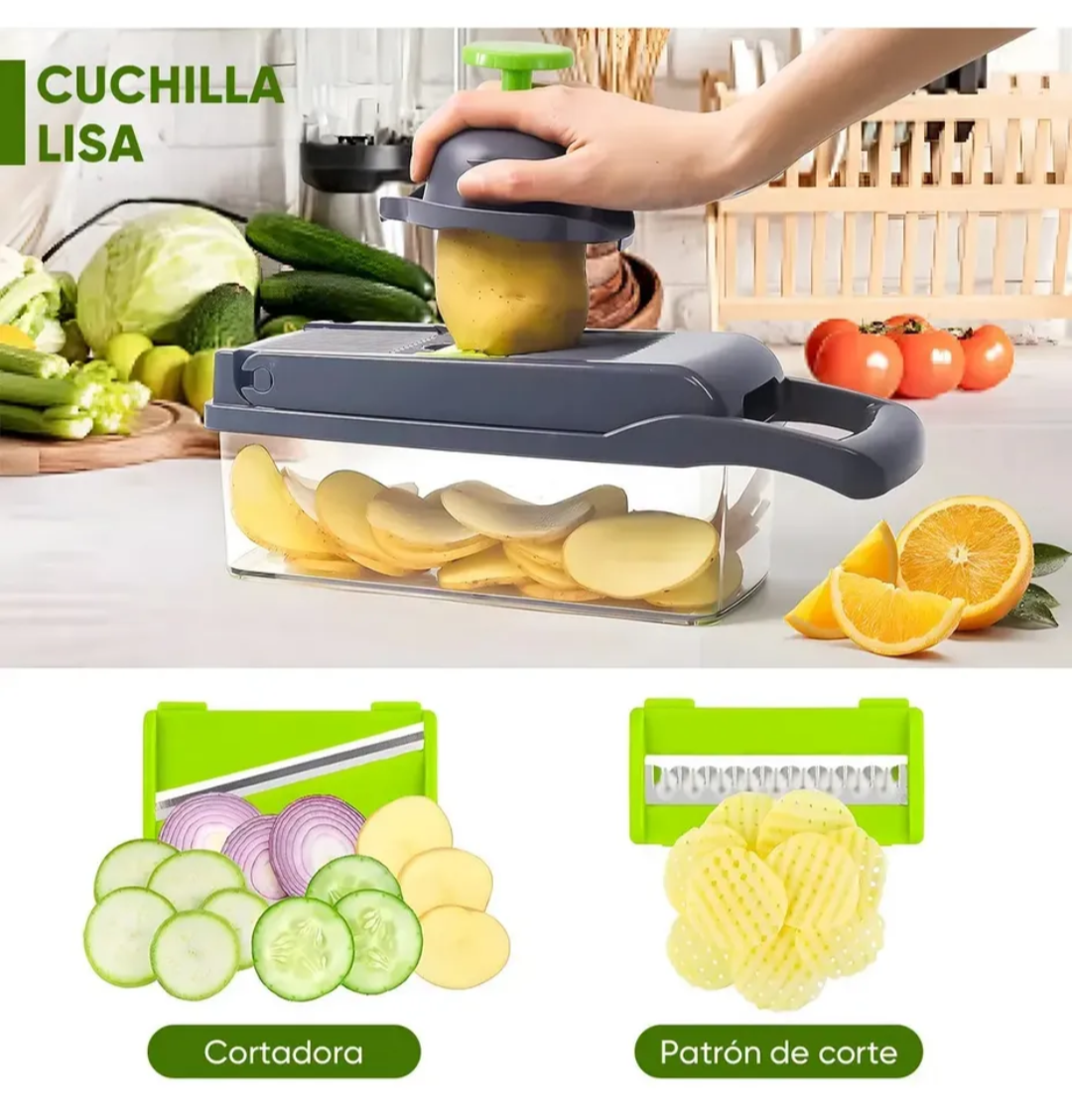 Cortador y Picador de Verduras Multifuncional 11 en 1