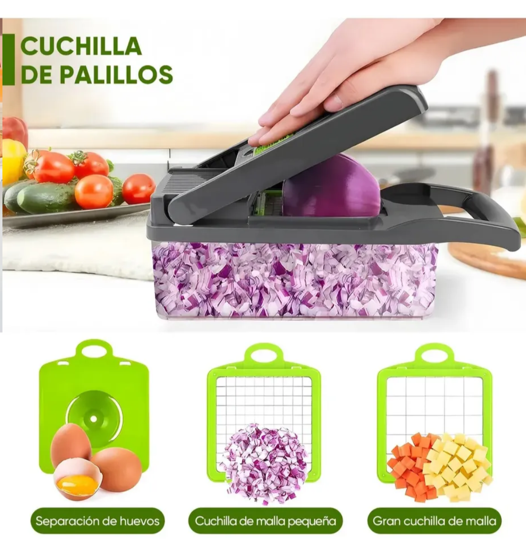 Cortador y Picador de Verduras Multifuncional 11 en 1