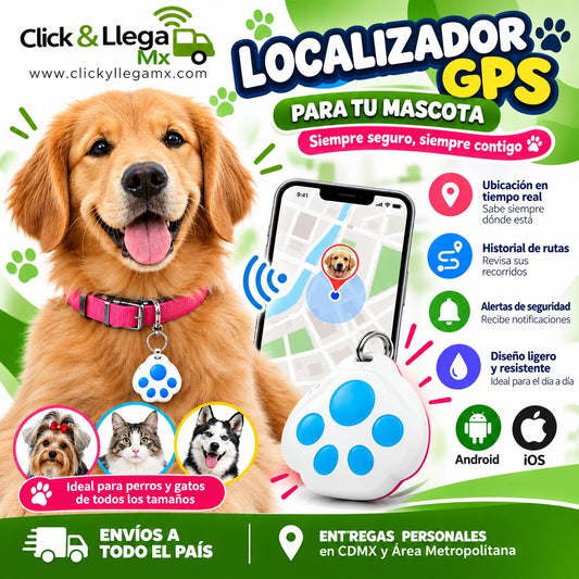 Localizador GPS para Mascotas – Seguridad y tranquilidad dondequiera que vaya